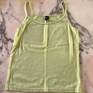 Light green tank top with beads